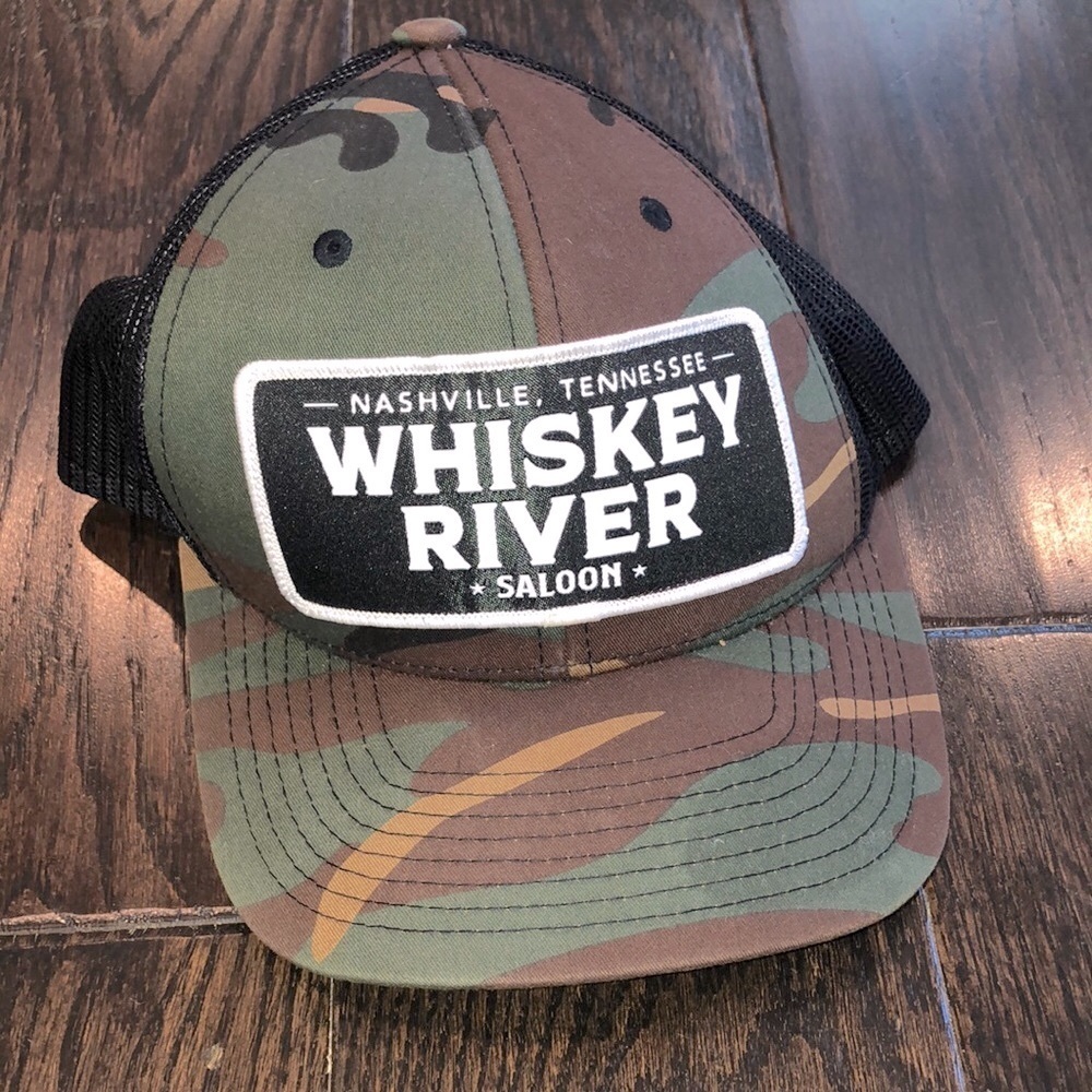 The classics whiskey River saloon Nashville Tennessee camouflage SnapBack hat - Picture 2 of 6